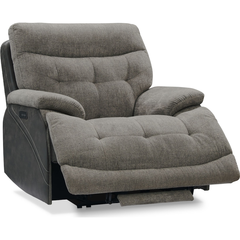 beckett gray recliner   