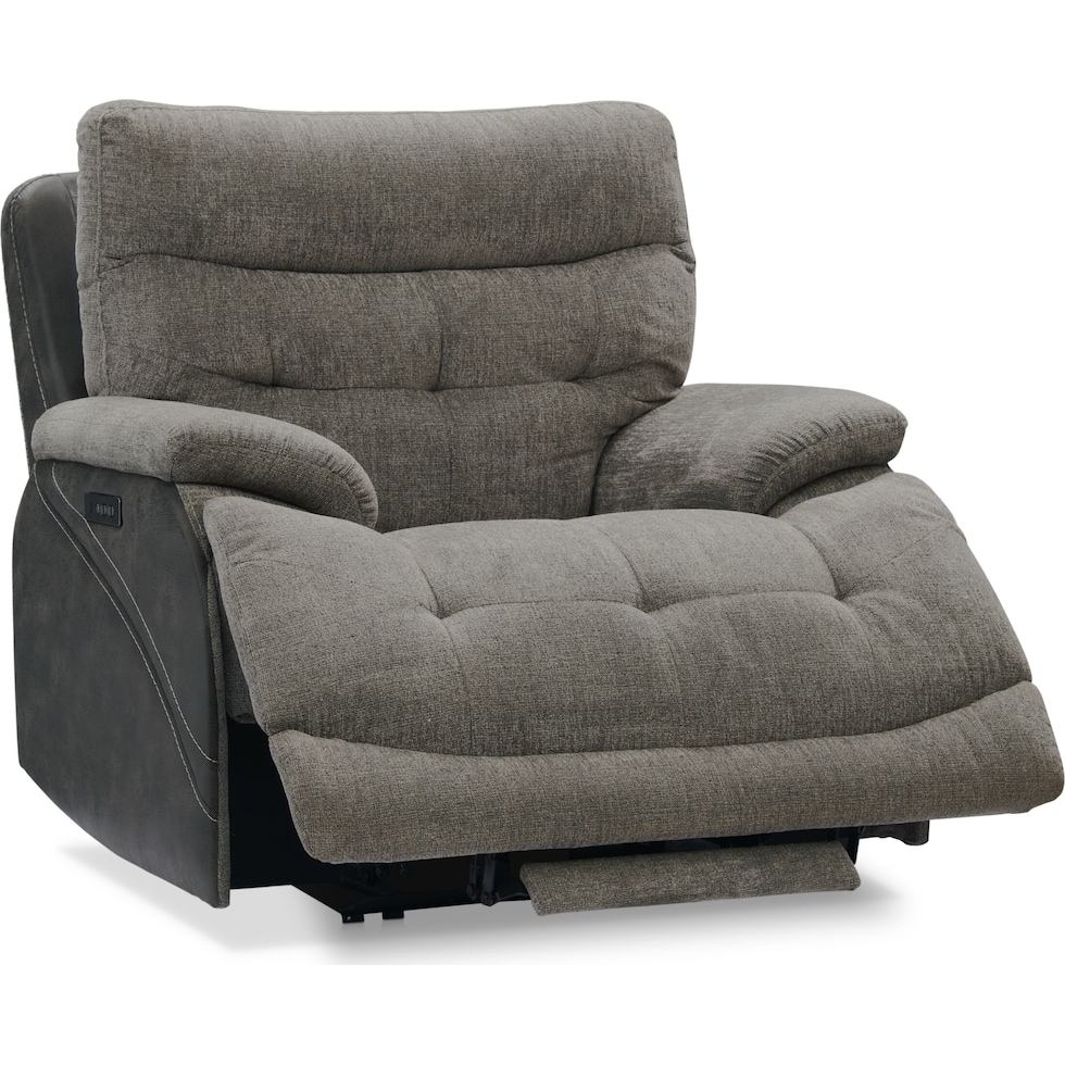 beckett gray recliner   