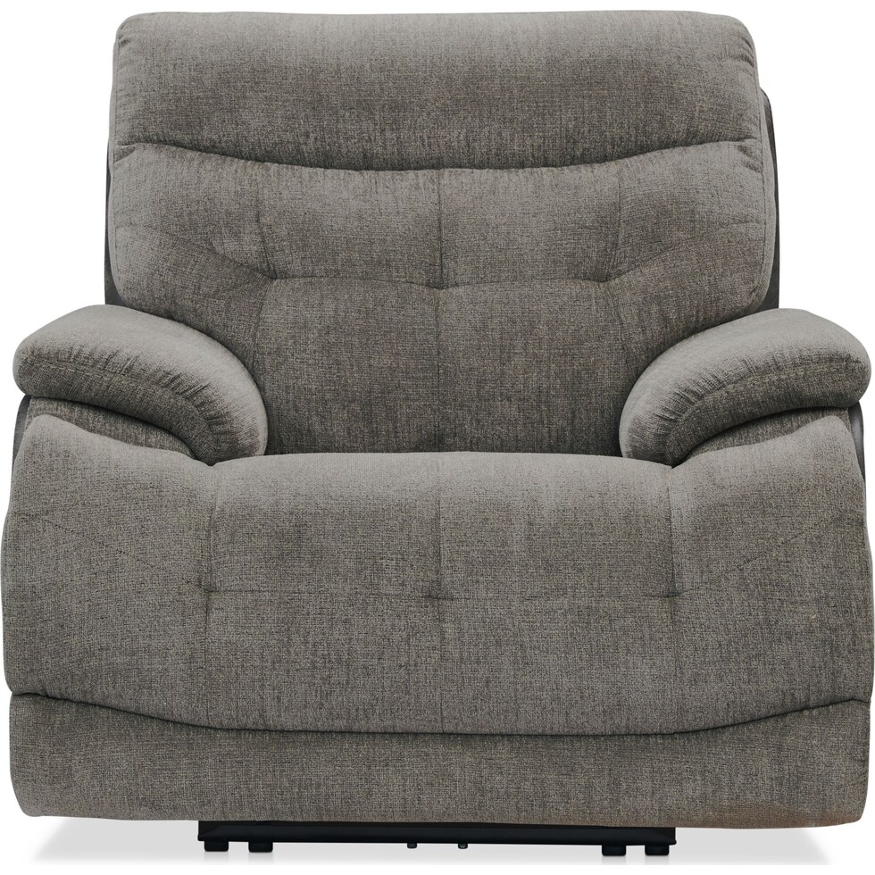 beckett gray recliner   