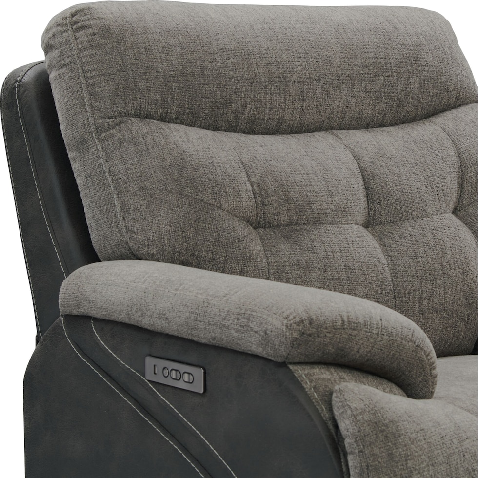 beckett gray recliner   