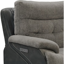 beckett gray recliner   