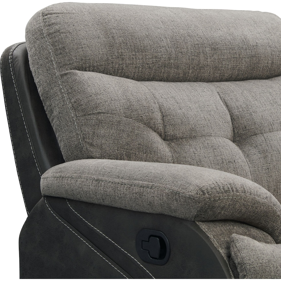 beckett gray recliner   