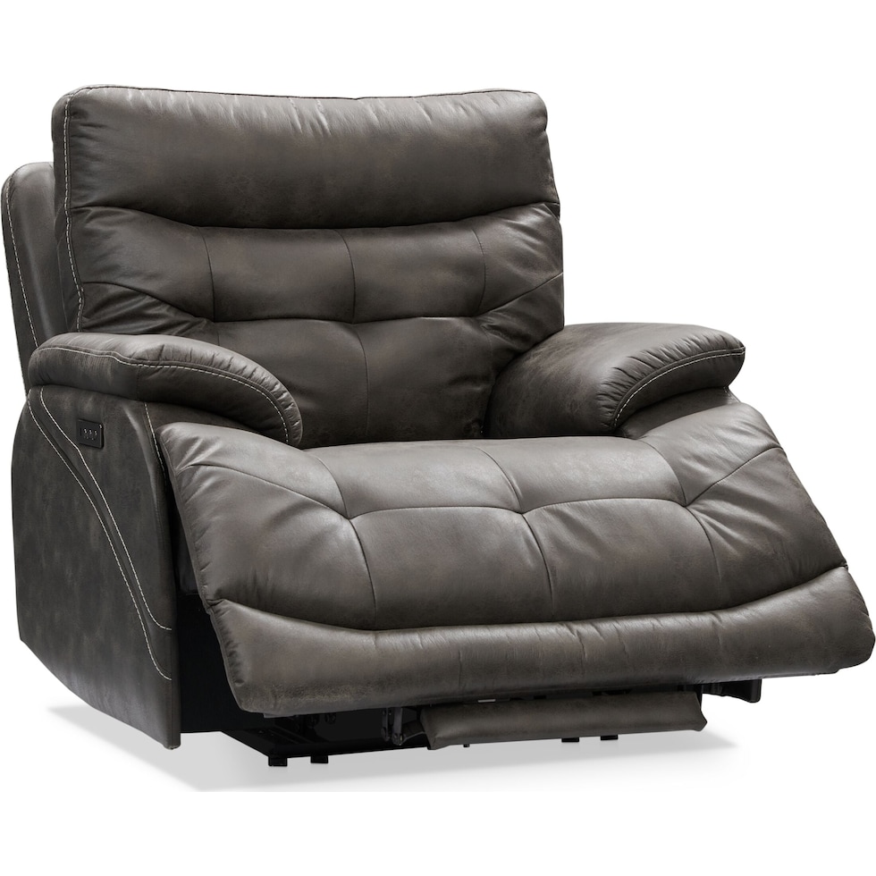 beckett gray recliner   