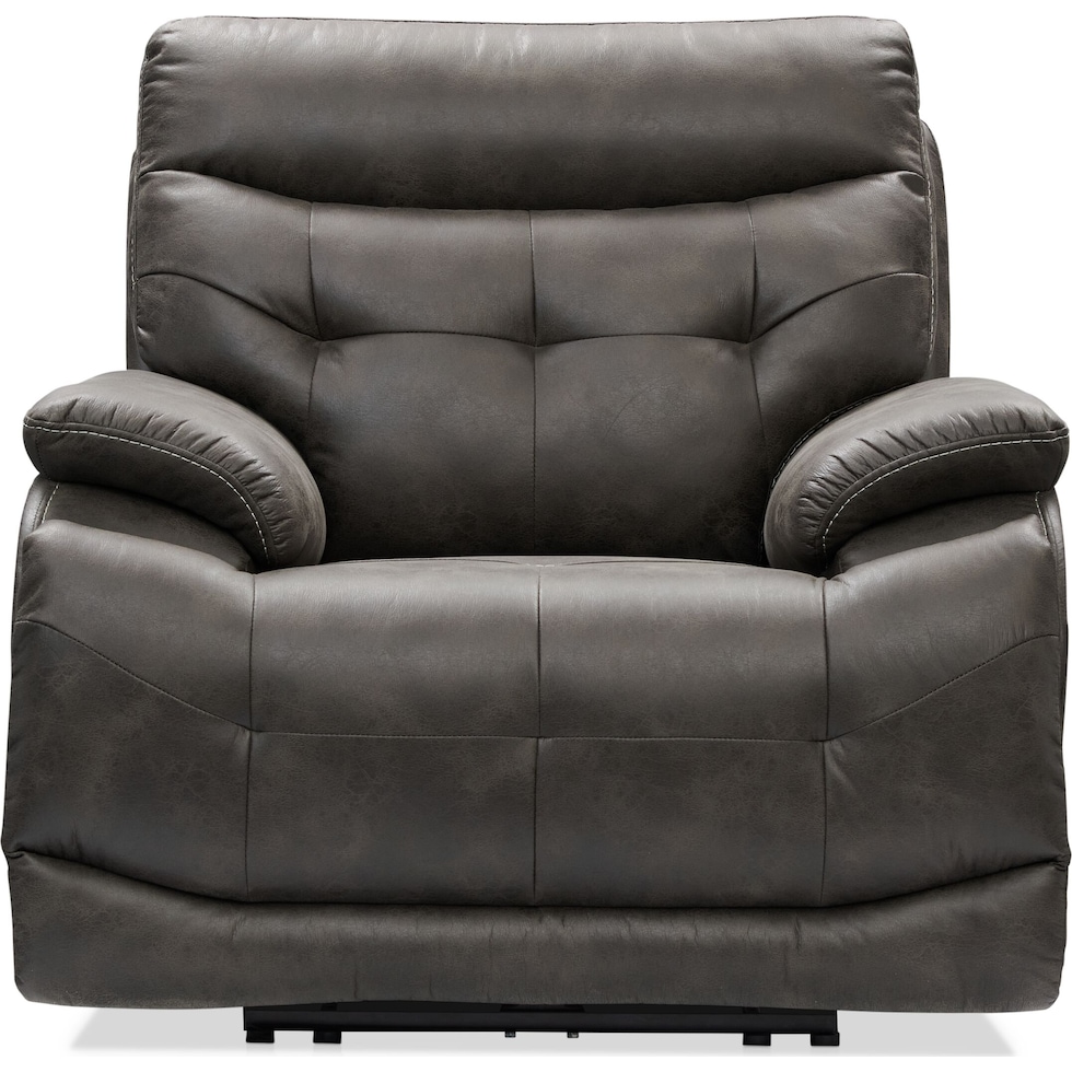 beckett gray recliner   