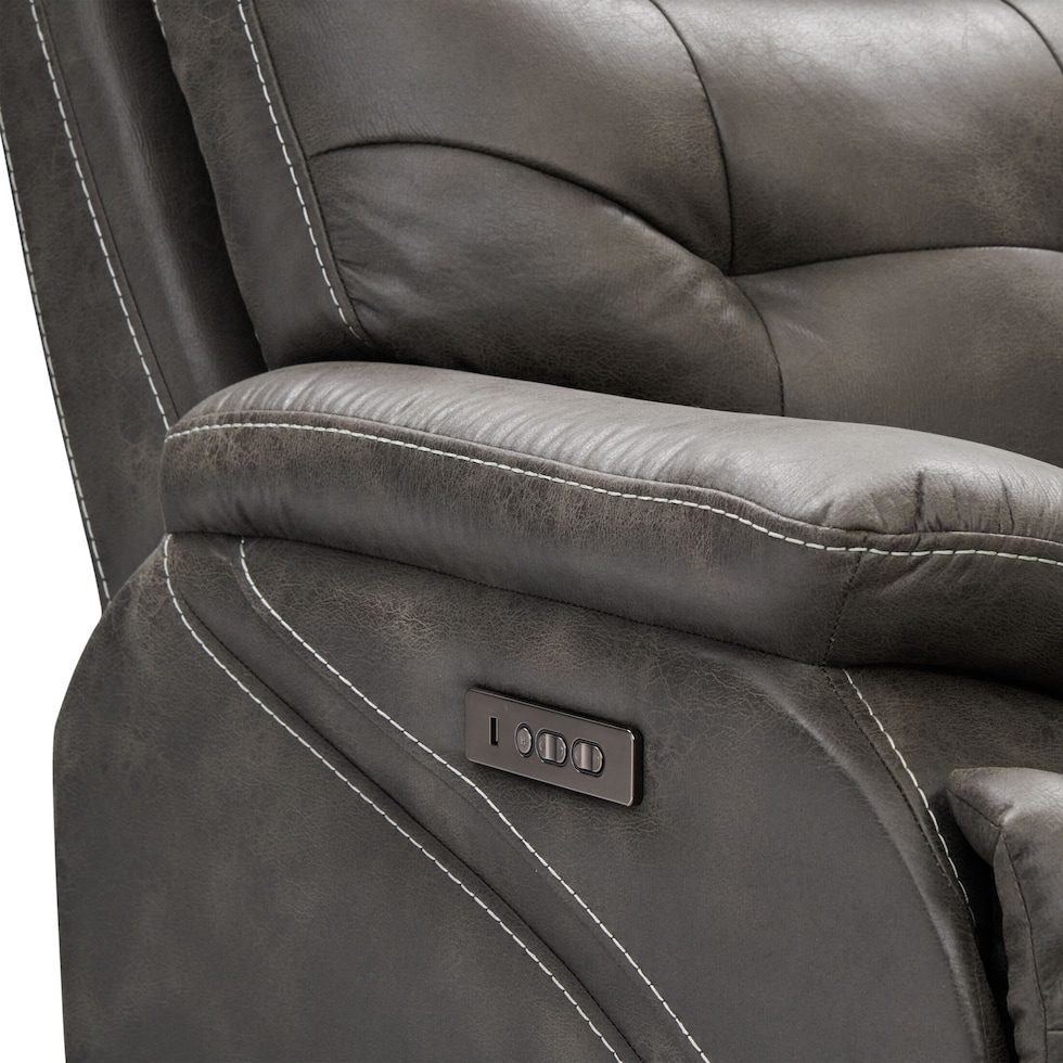 beckett gray recliner   