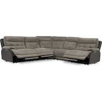 beckett gray sectional   