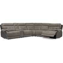 beckett gray sectional   