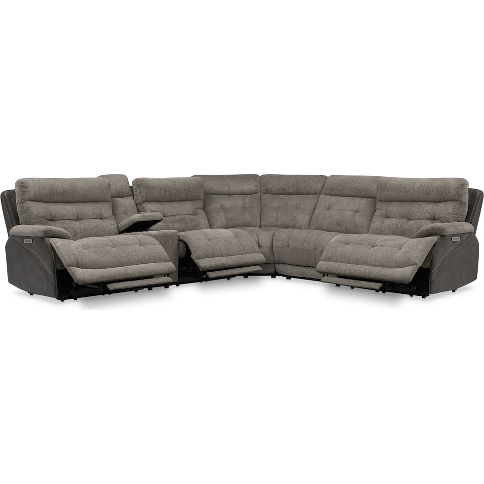beckett gray sectional   