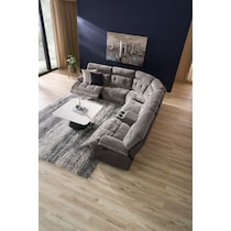 beckett gray sectional   