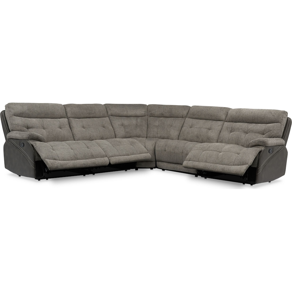 beckett gray sectional   