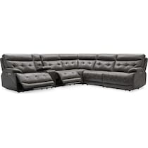 beckett gray sectional   