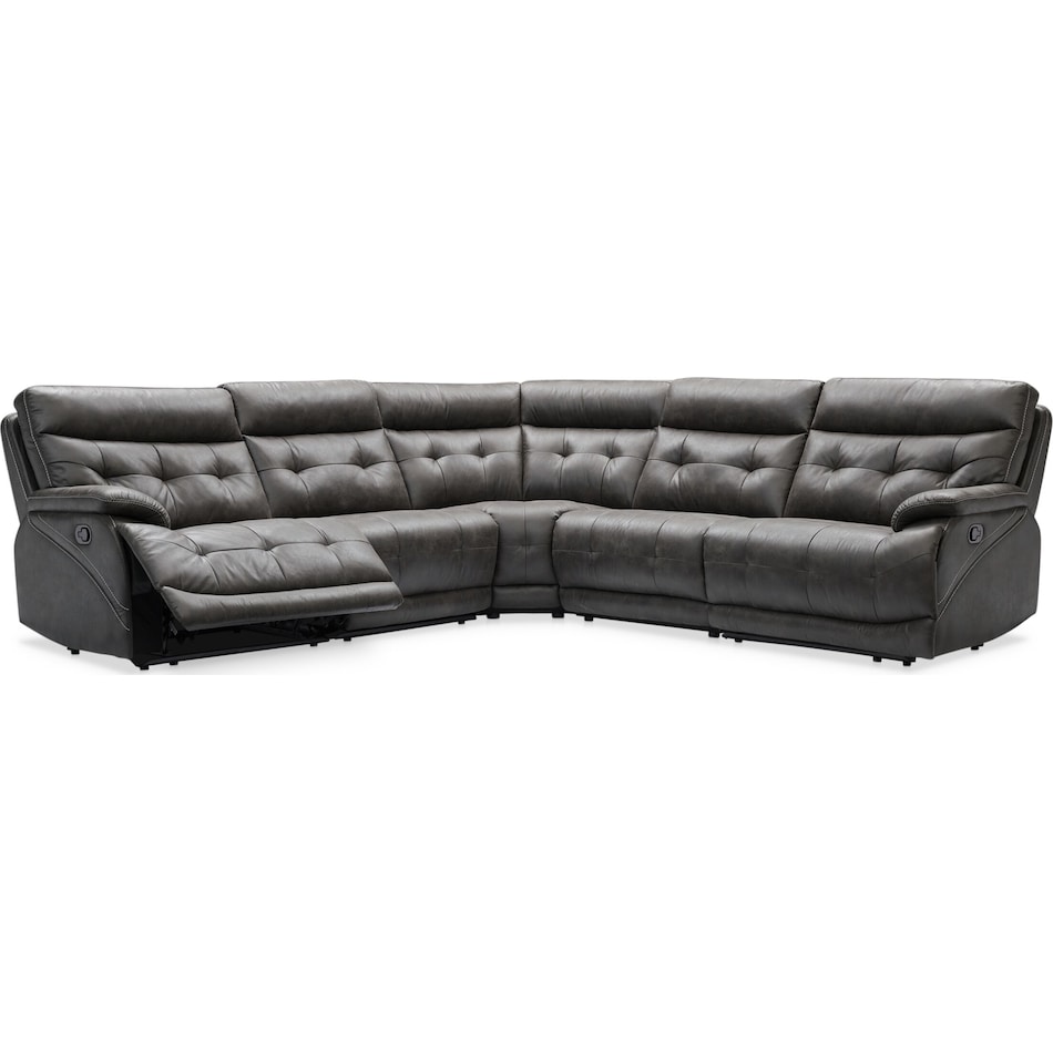 beckett gray sectional   