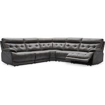 beckett gray sectional   