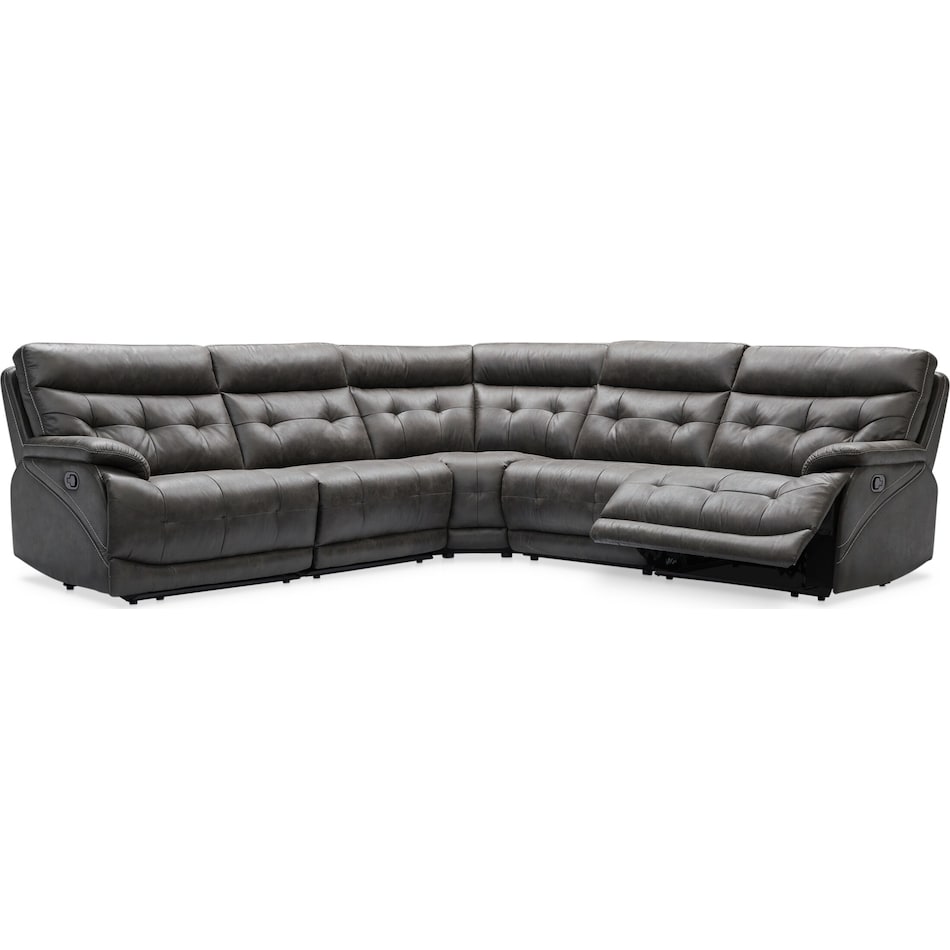 beckett gray sectional   