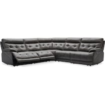 beckett gray sectional   