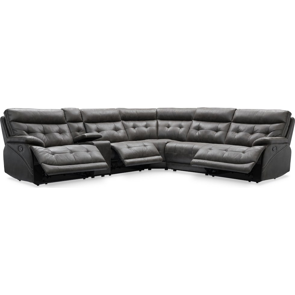 beckett gray sectional   