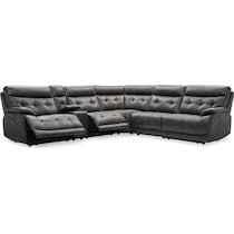 beckett gray sectional   