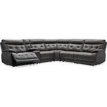 beckett gray sectional   