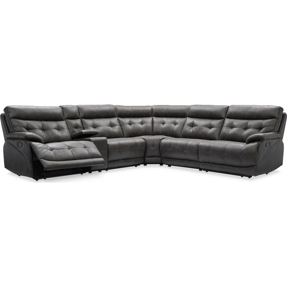 beckett gray sectional   