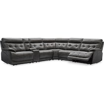 beckett gray sectional   