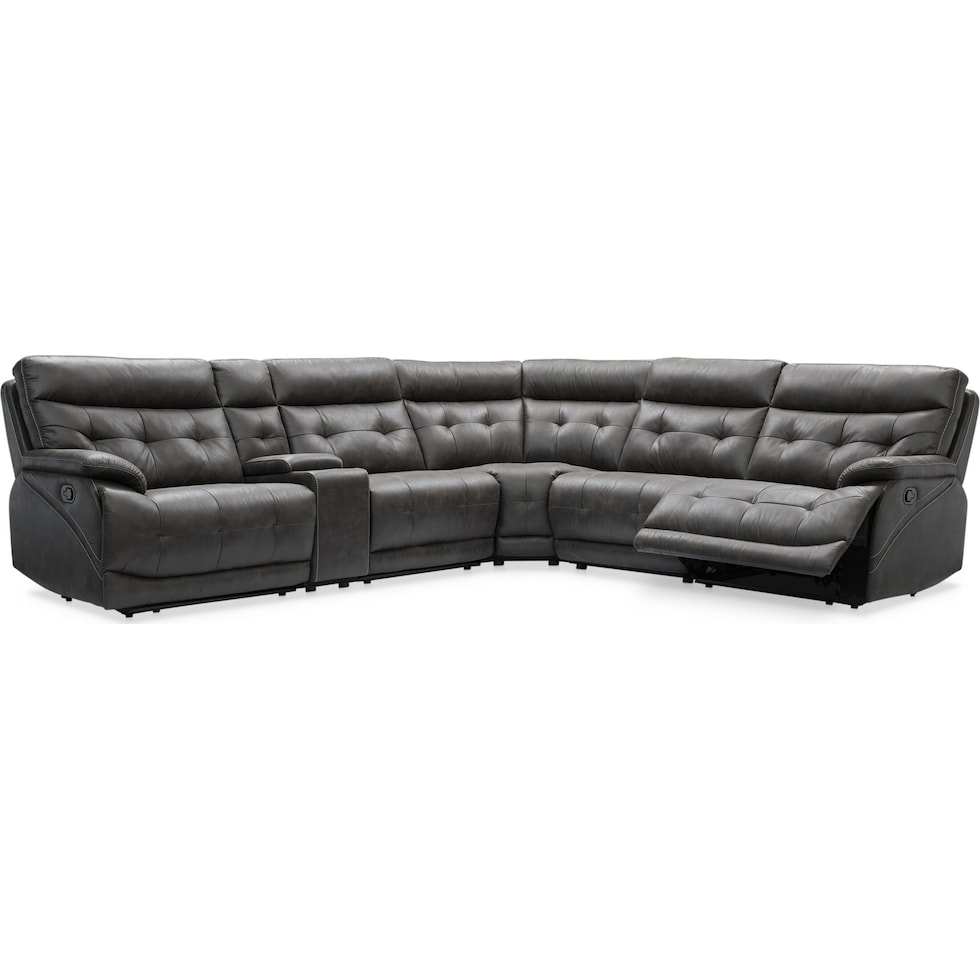 beckett gray sectional   