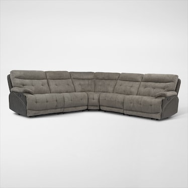 Beckett Manual Reclining Sectional with 3 Reclining Seats