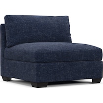 beckham blue armless chair   