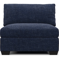 beckham blue armless chair   