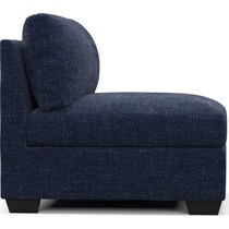 beckham blue armless chair   