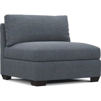 beckham blue armless chair   
