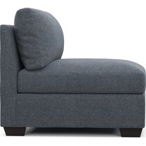 beckham blue armless chair   