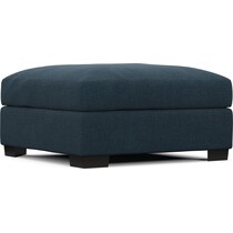 beckham blue ottoman   