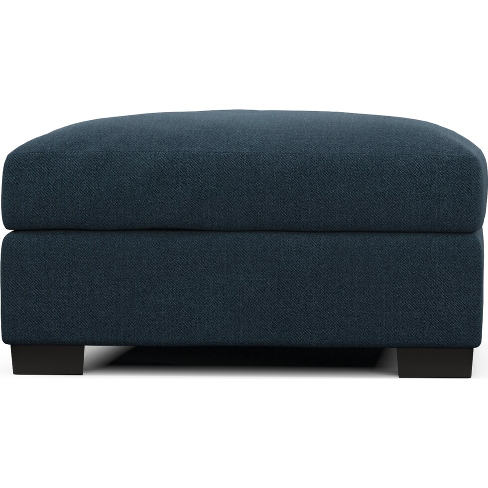 beckham blue ottoman   