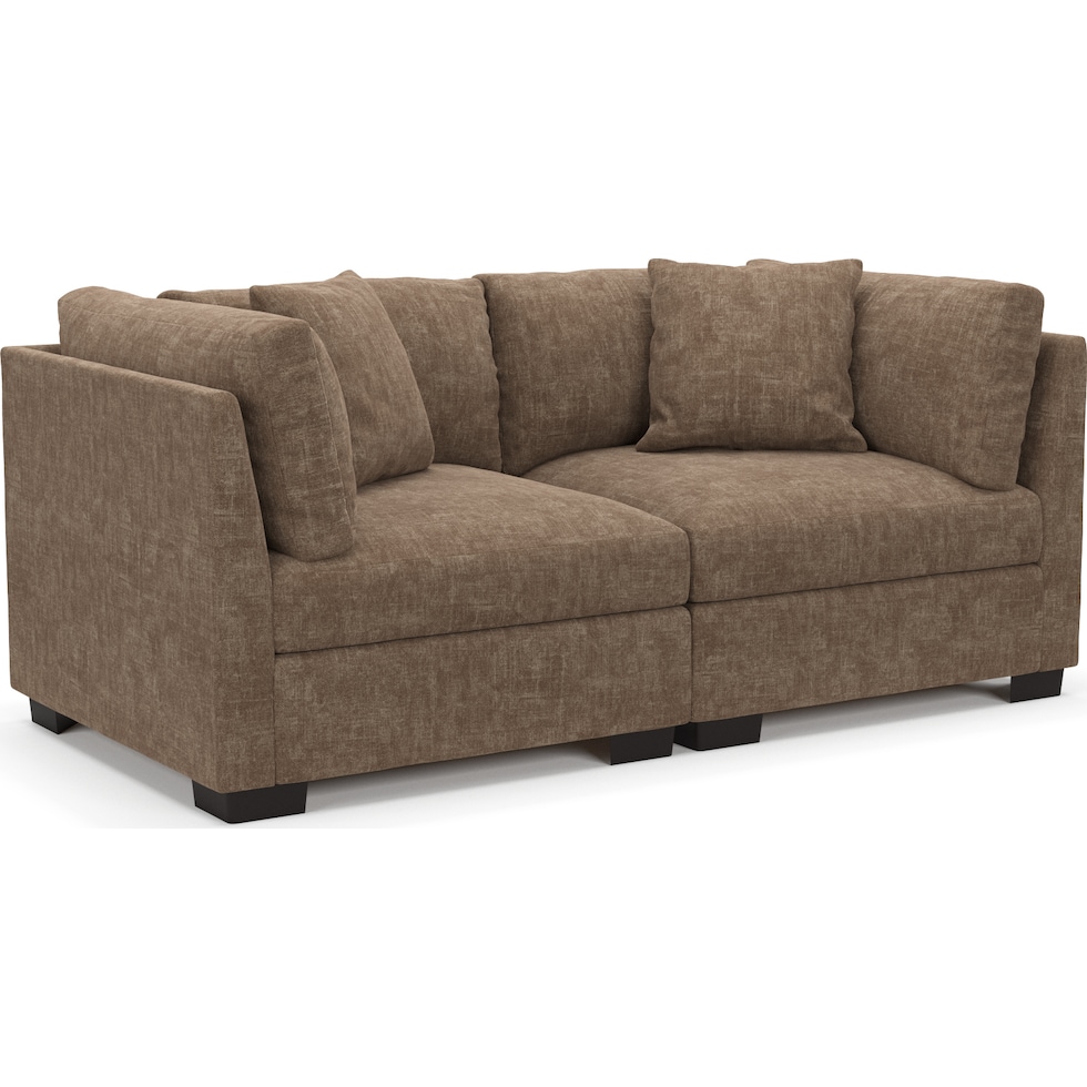 beckham dark brown sofa   