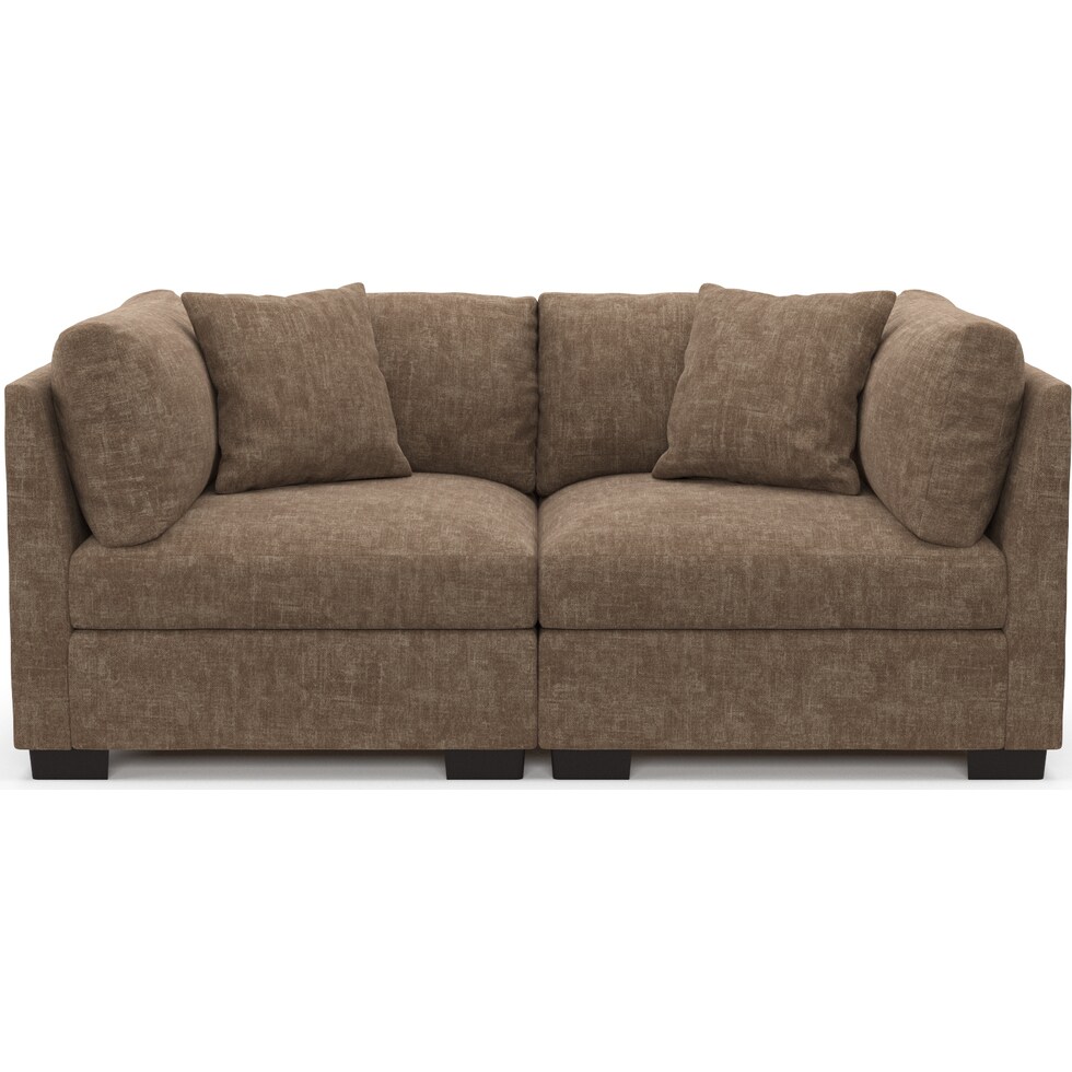beckham dark brown sofa   