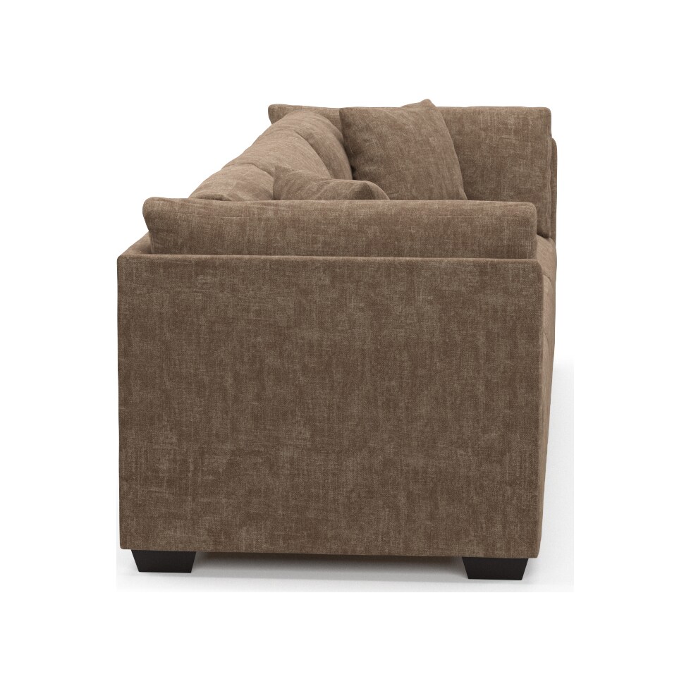 beckham dark brown sofa   