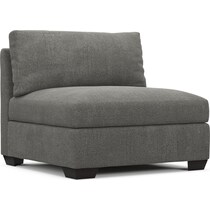 beckham gray armless chair   