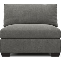 beckham gray armless chair   