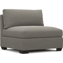 beckham gray armless chair   