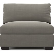 beckham gray armless chair   