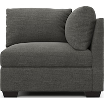 beckham gray corner chair   
