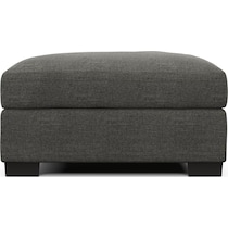 beckham gray ottoman   