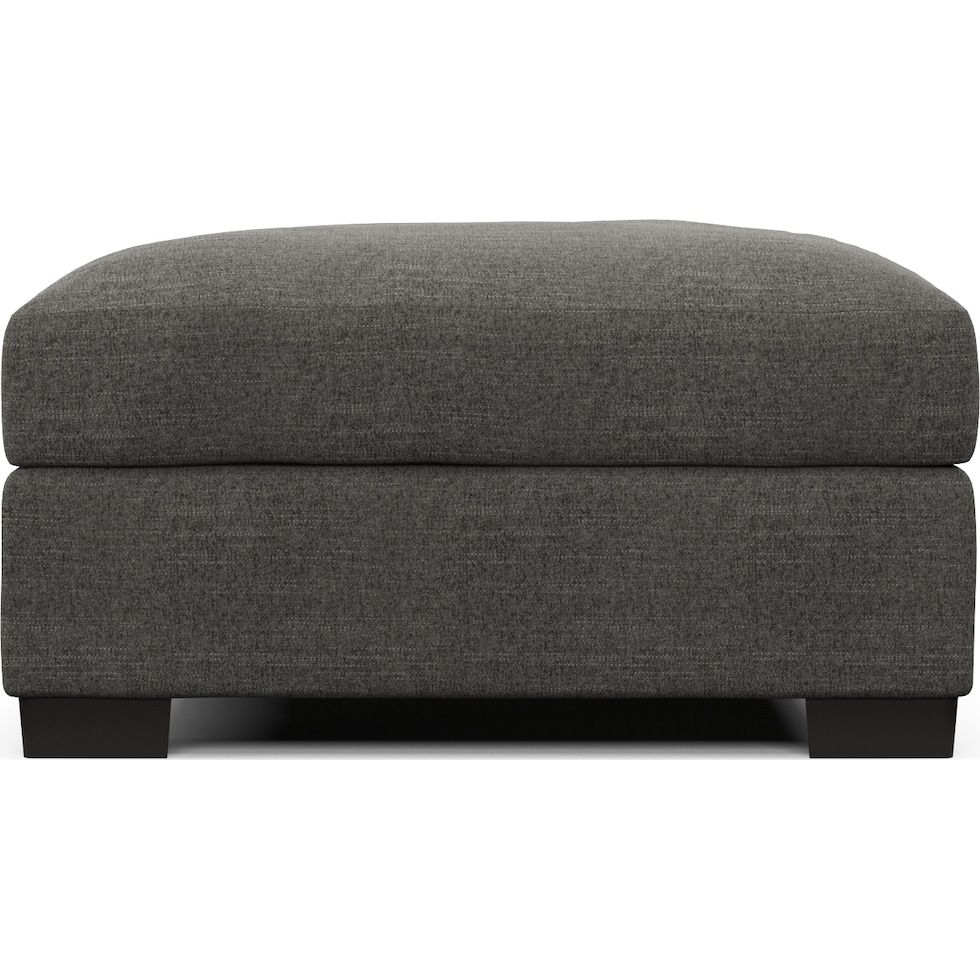 beckham gray ottoman   