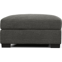 beckham gray ottoman   