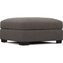 beckham gray ottoman   