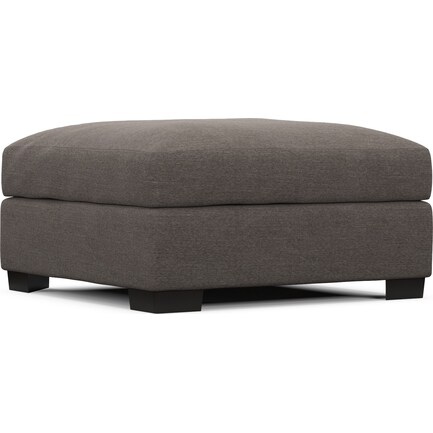 Beckham Foam Comfort Ottoman - Presidio Steel