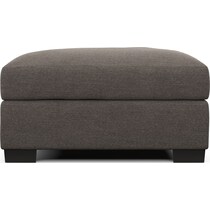 beckham gray ottoman   