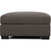beckham gray ottoman   