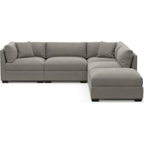 beckham gray sectional   