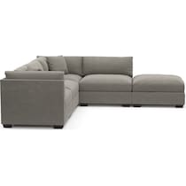 beckham gray sectional   